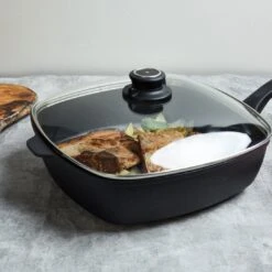 Swiss Diamond | XD Square Sauté Pan With Lid - 11" X 11" (5.3 Qt.) -Kitchen Tools Shop xdpan5